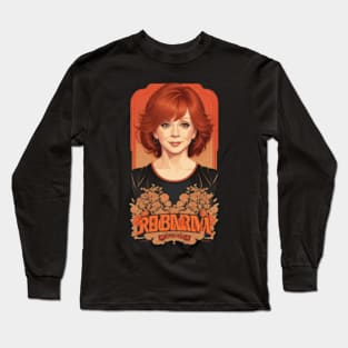 reba mcentire//vintage vektor 80s style v5 Long Sleeve T-Shirt